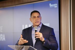 Deputado federal, Josias Da Vitória, no lançamento do IAN 2025 (17/11/2025) | Foto: Gustavo Louzada/FINDES