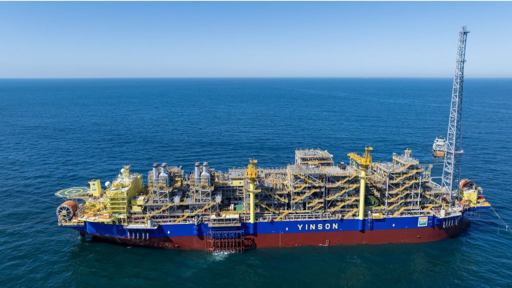 FPSO Maria Quitéria, no Campo de Jubarte, na localizada na Bacia de Campos | Foto: Yinson/Divulgação